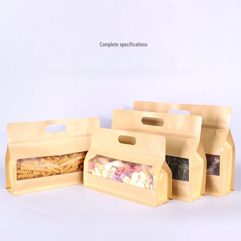 

Yicang Kraft Paper Stand-Up Food Storage Bags with Window