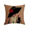 Character Linen Throw Pillow Cover Printed Car Sofa Bed Cushion Cushion Pillow Cover Home Furnishings
