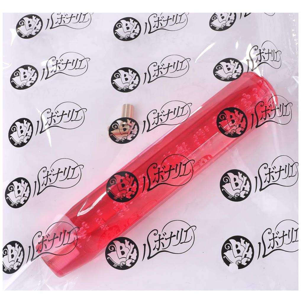 Lubonarie Shift Truck Crystal Shift Bubble Universal Knob, Extension, Crystal, 250mm, Knob, Design, Octagonal, MT/AT (Clear)