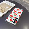 Cherry and Daisy Pattern Case for Samsung Galaxy S26 S25 S24 S23 S22 S21 S20 FE Plus Soft TPU Slim Fit Shockproof Cover
