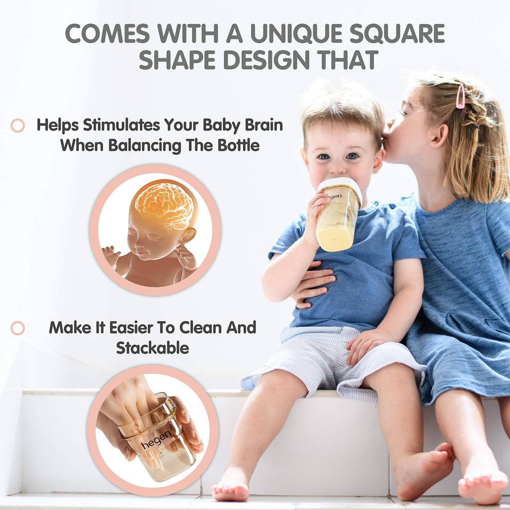 Hegen Basic Starter Kit PPSU Hegen Babybehälter Basis-Set Geschenkset PCTO™ Flasche/Milchflasche/Aufbewahrung