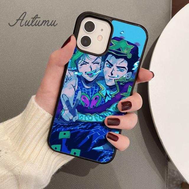Jolyne Kujo Johnny Joestar Jojo Handyhülle für iPhone 11 12 13 14 Pro Max mini X XR XS SE 2020 6S 7 8 Plus Samsung S21 S22 Hülle