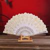 1PC Classica Gift Plastic Dance Performance Folding Colorful New Chinese Style Ancient Style Fan Elegant Carved Photography
