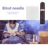 12Pcs Multi-Size Blind Needles Silver/Gold Tail Side Hole Needles for Elderly DIY Hand Sewing Embroidery Needlework Tool