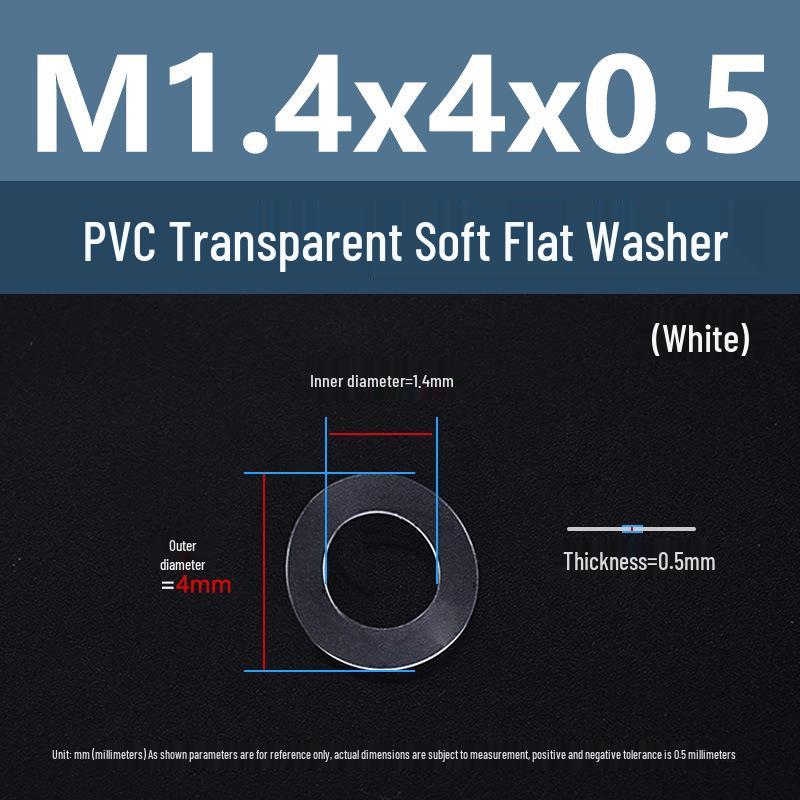 Yigu Transparent PVC Washer: Insulating Soft Rubber Gasket for Screws