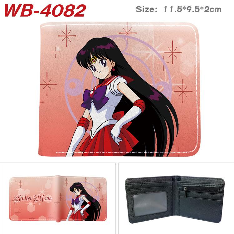 Sailor Moon Coin Purse Full Color Print Short Card Holder Anime Wallet for Men Women 1pcs