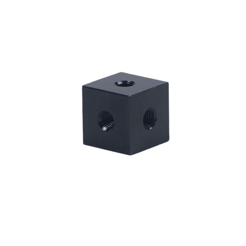 Link CNC Aluminum Six-Sided Nut Square Block for Acrylic Sheet Connection Fixing