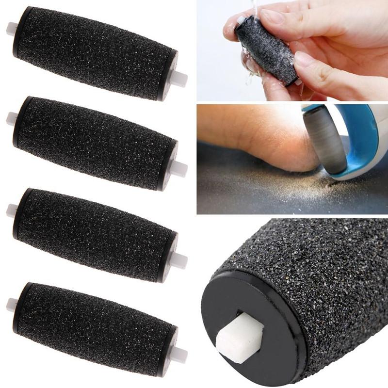 10/5pcs Replacement Roller Heads for Velvet Pedicure Foot File Refills Velvet Smooth Comfortable Cleanning Scrubbers