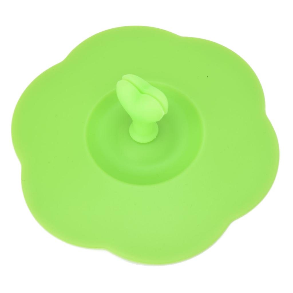 Silikonowa pokrywka Pyłoszczelna Odporna na ciepło Pokrywka na kubek do napojów gorących i zimnych do kuchni domowej Zielona
