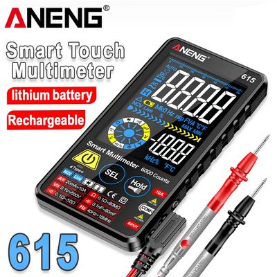 ANENG 615 Multimeter Counts NCV Meter Battery Smart Touch Multitester AC/DC Current Voltage Tester 6000 Charging Instrument Tool