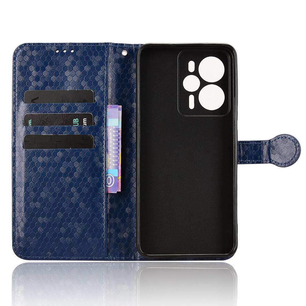 Pro Realme 14 5G Peněženkové pouzdro Vtištěný tečkovaný vzor PU kůže Kryt na telefon