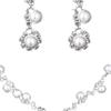 2Pcs/3Pcs Eye-catching Necklace Anti-deform Lightweight Sun Flower Shape Rhinestone Necklace Earrings Bracelet Set for Wedding