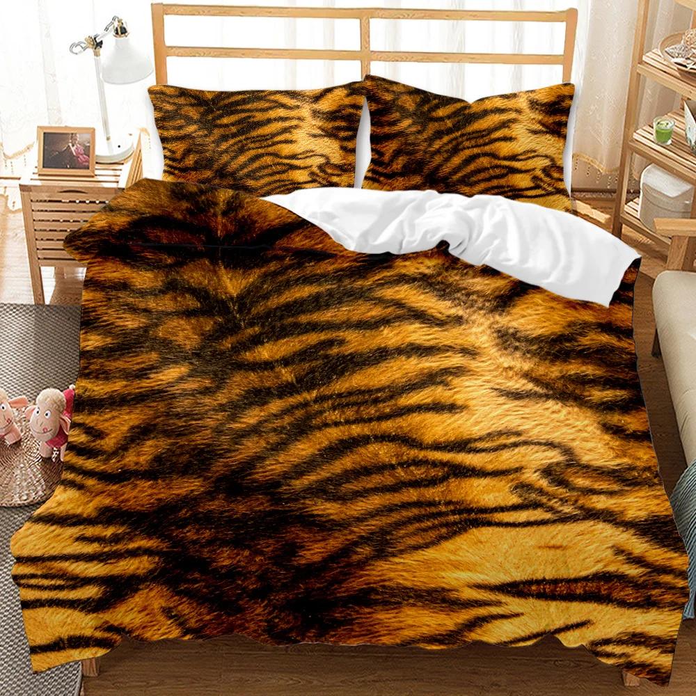 Leopard Print Duvet Cover Set Twin Full Adults Cheetah Leopard Africa Animal Bedding Set Queen King Size Polyester Qulit Cover