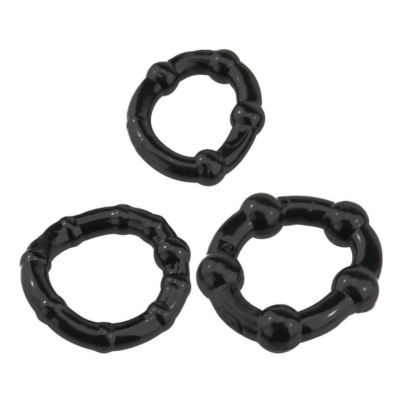 Men's Silicone Lock Sperm Ring Delay Lock Sperm Fun Male Wolf Tooth Ring Couple Erotic Sex Toys Mens Ring with Beads