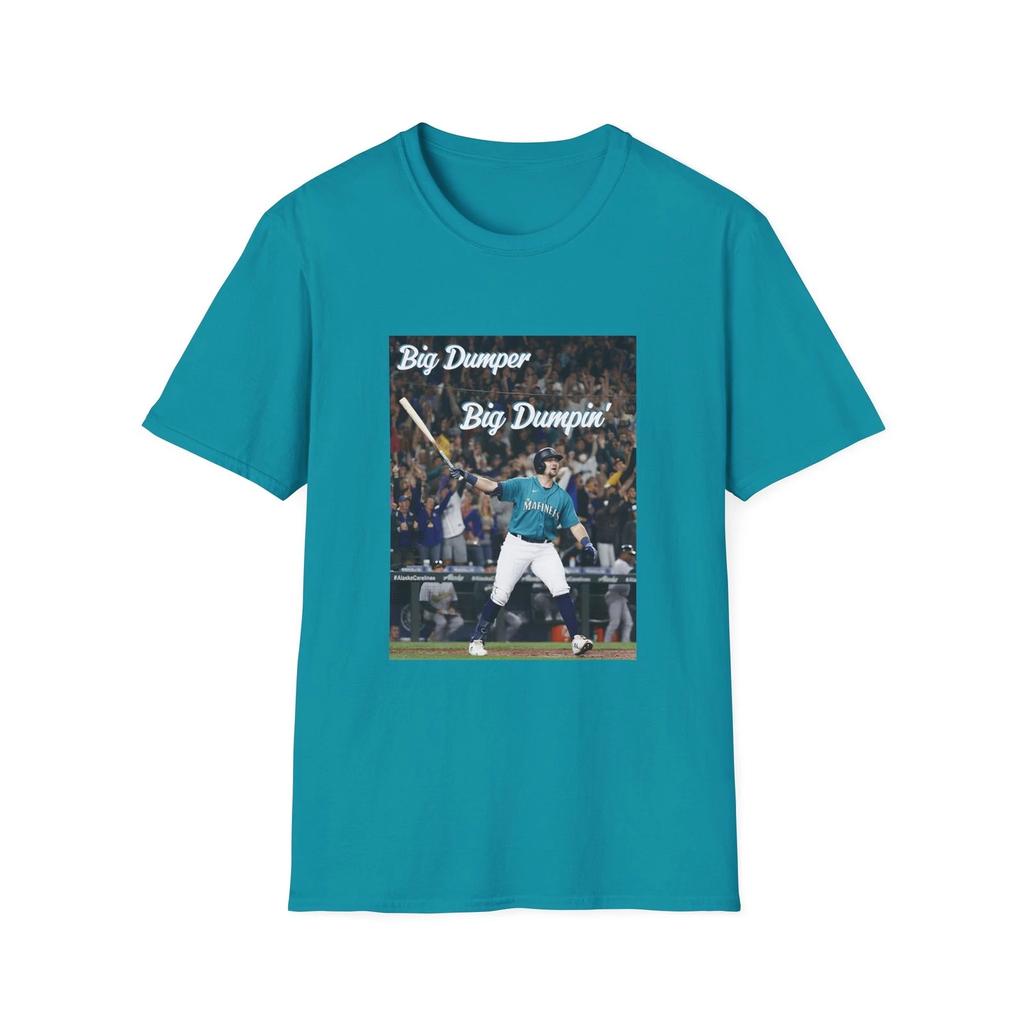 Funny Big Dumper Cal Raleigh Baseball T-Shirt - Mariners Big Dumpin' Graphic Tee