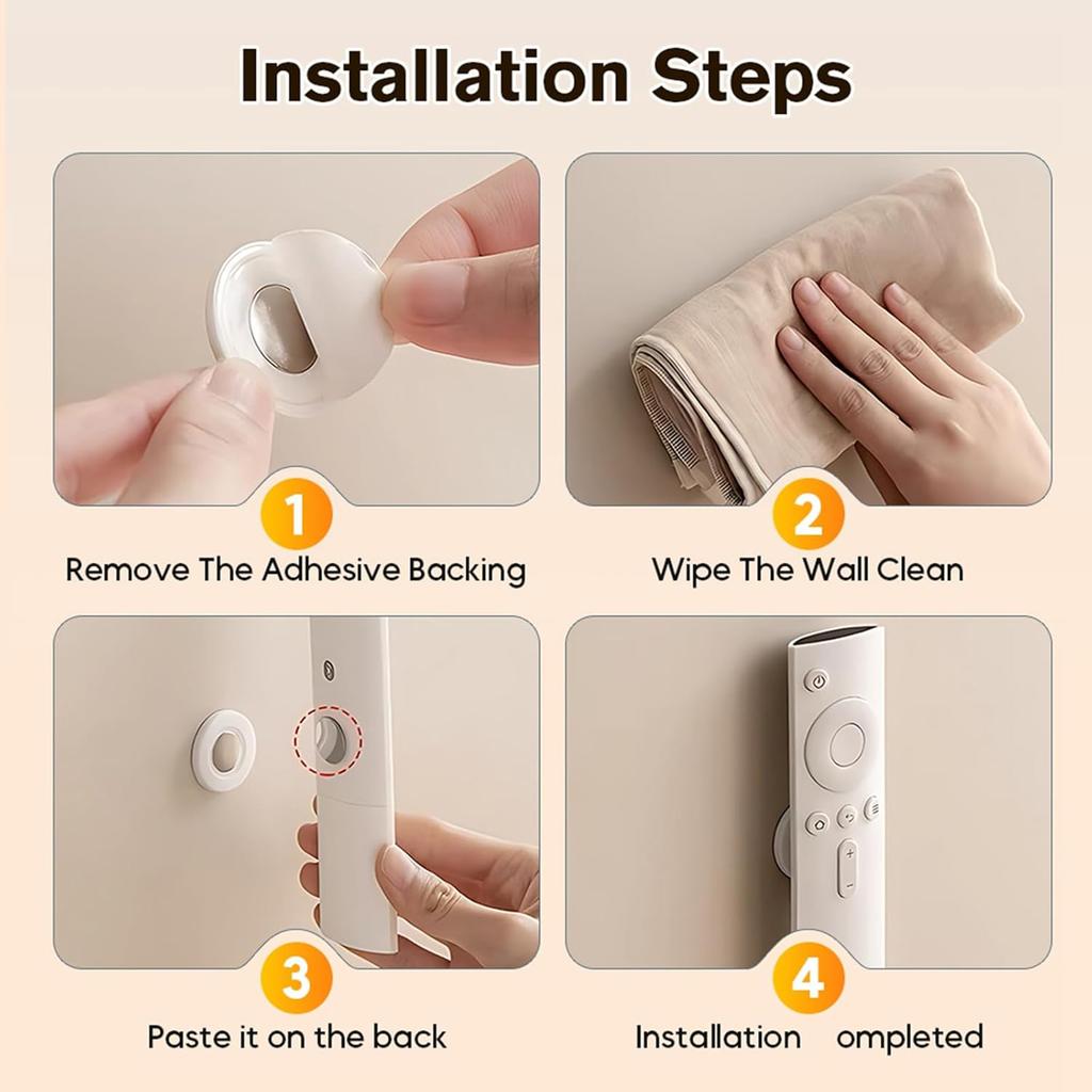 Magnetic Remote Control Holder Strong Magnet Self Adhesive Hook Space Saving Hanger for Home Offices Schools Organization
