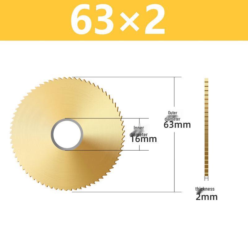 

Jun Ding Ying Cobalt-Titanium HSS Saw Blade Milling Cutter 63x16mm