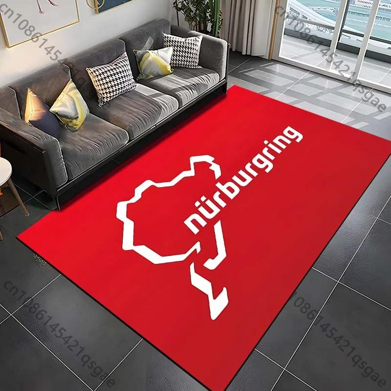 Nürburgring F1 Track Rug Bedroom & Living Room Carpet, Creative Door Mat & Home Decor Area Rug