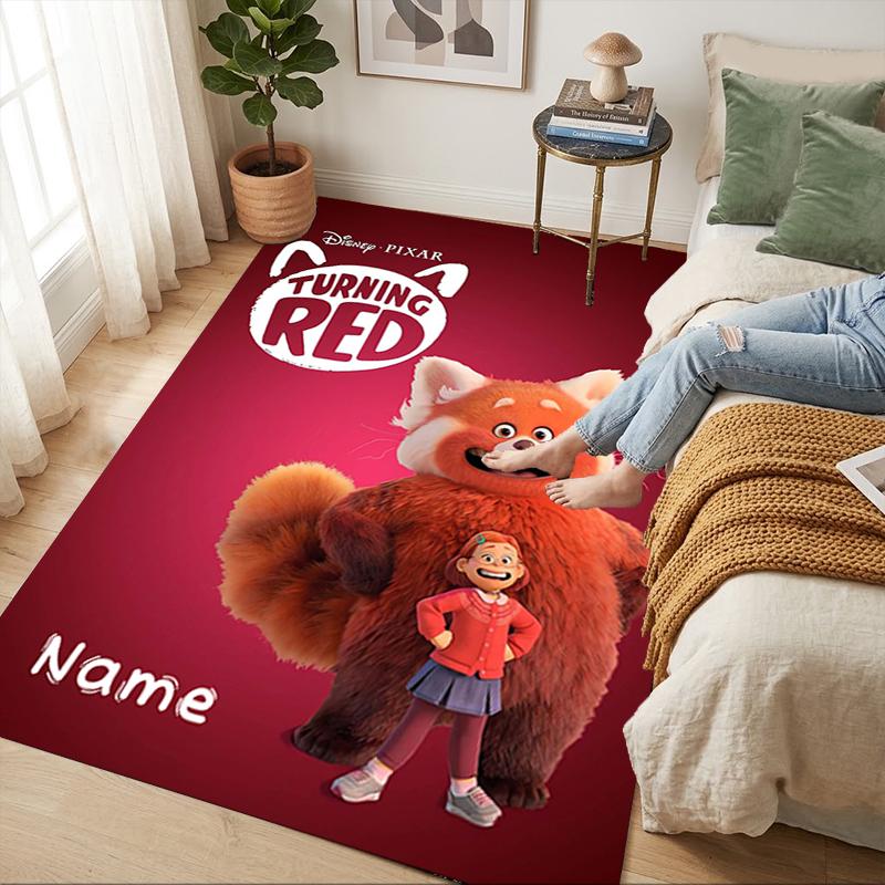 Custom Name Friendship Adventure Living Room Non-Slip Area Rug Soft Carpet for Bedroom Kids Playroom Sofa Office Home Decor Doormat