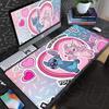 New Anime Mousepad Stitch And Angel Cute Office Deskmat 90x40cm Large Cartoon Gamer Cabinet Carpet Non-slip Keyboard Accessories