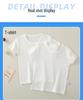 Children's Cotton Vest - Seamless Mesh Top, Solid Color, Round Neck, Loose Fit T-shirt for Boys and Girls