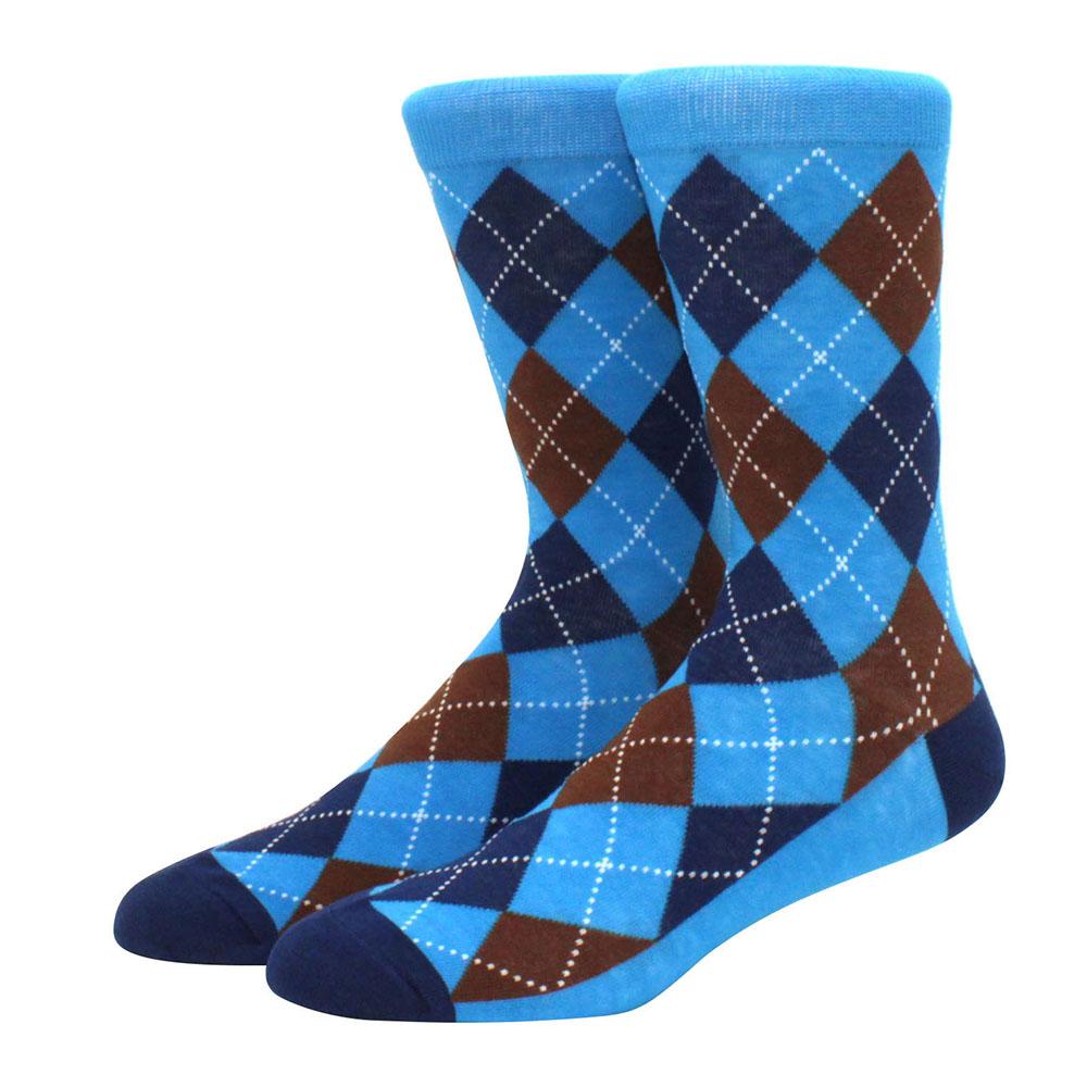 Herr Kammade Bomullsstrumpor Roliga Glad Novelty Långa Crew Strumpor Astronaut Djur Romb Galet Roliga Funky Skateboard Strumpor Färgglada