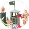 219 Pieces Army Men Soldier Set Toy Model Kids with Tanks Planes Battlefield
