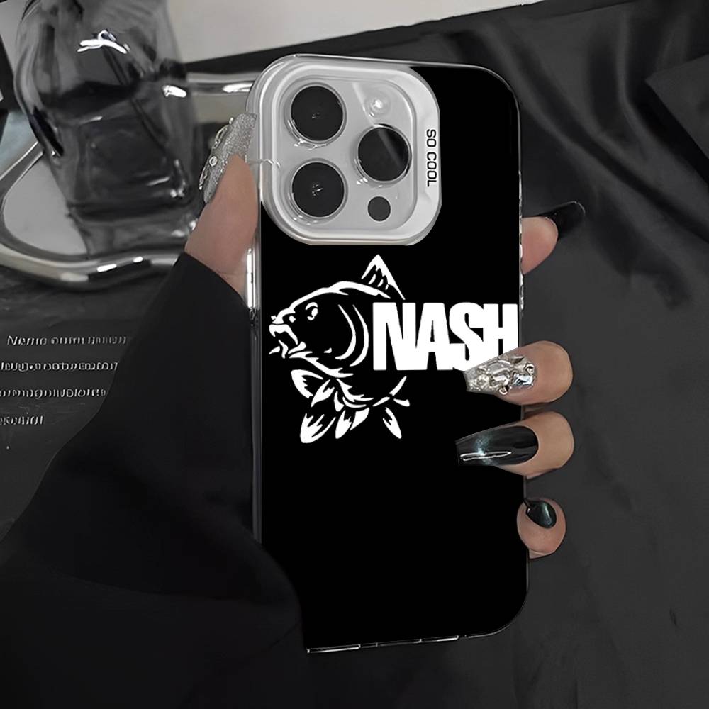 N-Nashs Fishing Logo Phone Case For IPhone 17 16 Plus Pro Max 15 14 13 12 11 Matte Colorful Covers