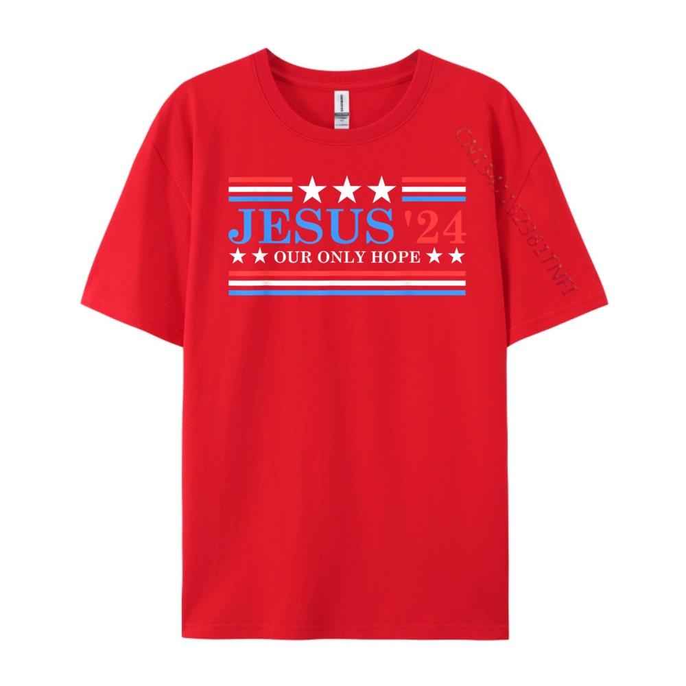 Jesus Christ 2025 President USA Election Political Parody Shirts Graphic Tee Harajuku Camisetas Hombre Happy New Years