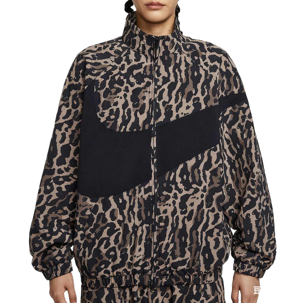 Nike Sportswear Woven Zip-Up Long Sleeve Jacket Women Jackets Black IB7264-010