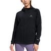 Li-Ning Fitness Series Logo Print Hooded Long Sleeve Sweatshirt Women Tops Black AWDS780-2