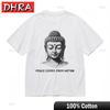 Womens AllSeason Comfy Classic TShirt Peaceful Buddha Head Print Tee for Streetwear Clothing Tops for Summer Style TShirt