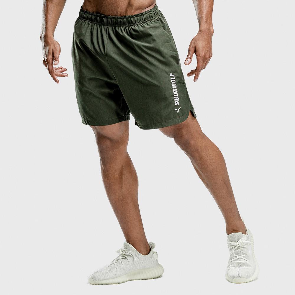 Men's Quick-Dry Sports Shorts for Fitness, Running, Training, Solid Color Beach Shorts