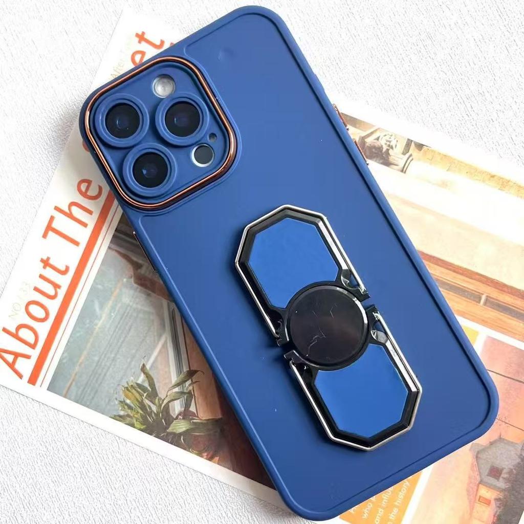 IPhone16 Matte Fulcrum Shell Suitable for Fine Hole Full-inclusive Apple 16promax Invisible Bracket Protection Case