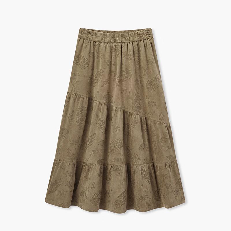 EICHITOO Women's Retro High-Waist A-Line Long Skirt