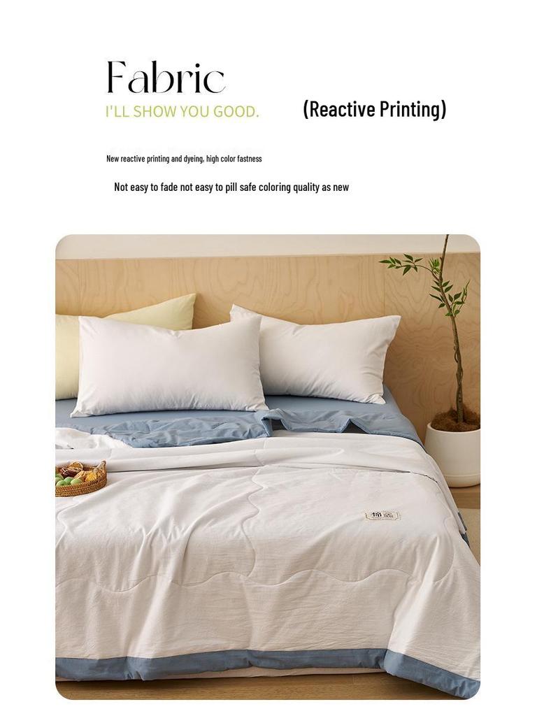 Gewaschene Sommerdecke aus reiner Baumwolle für Mutter und Baby - Klimadecke aus reiner Baumwolle für Säuglinge und Kleinkinder