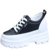 Fashion Autumn Winter Shoes Women's Thick-soled Platform White Shoes Women's Inner Height 10CM Skateboard Shoes Waterfroof Sneakers