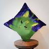 Cute Green Alien Cat Cushion Cover Pillow Cover Decor Pillowcase Printed Cushion Case for Couch