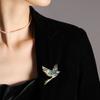 Brooch Pin 3D Bird Pin with Design Lapel Cyan-Blue