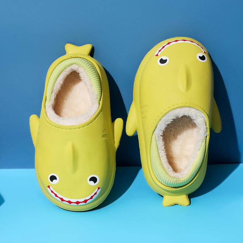 Winter Kinder süße Cartoon dicke Sohlen warme Baumwollschuhe Hausschuhe für zu Hause drinnen und draußen Baumwollpantoffeln 24-35