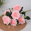 8 Colors Valentine's Day Flowers Mini Natural Simulated Rose New Real Happy Flower  Home Decorative