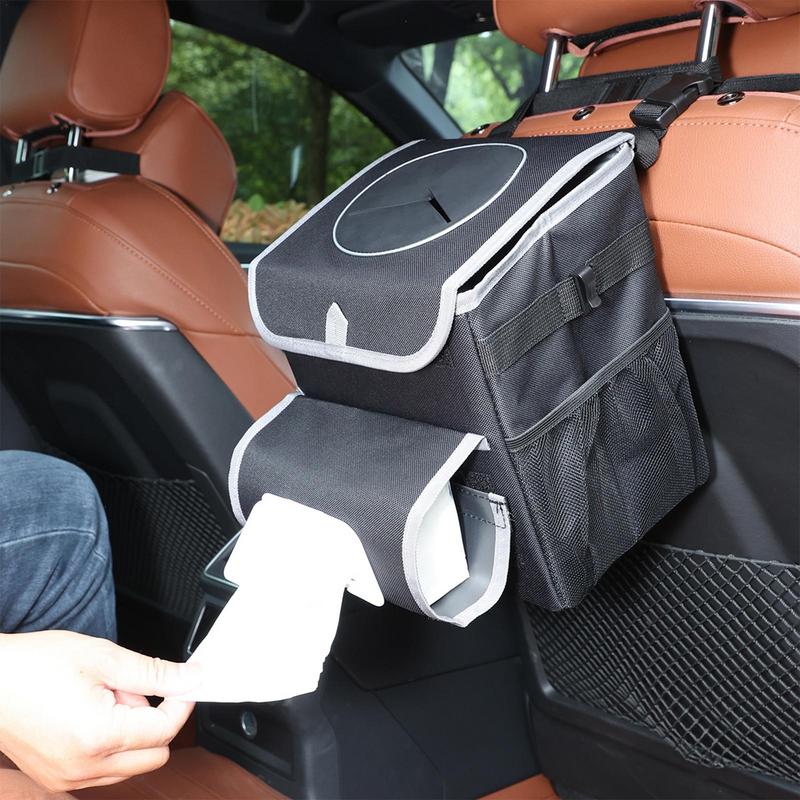 

Vehicle Trash Can Waterproof Car Trash Bin Automotive Garbage Cans Easy Install Car Waste Holder Car Trash Holder For Most CHINA