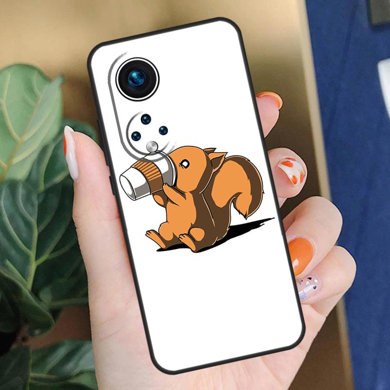 Cartoon Animal Squirrel Case For Honor X8b X9b X9a X8a X8 X9 X9c 50 70 90 Lite Honor 200 Pro Magic 7 5 6 Lite Cover