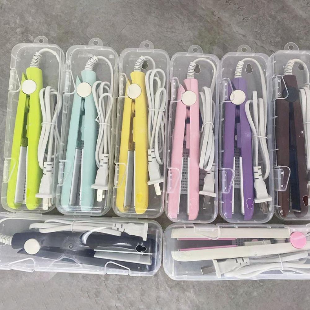 2 in 1 Hair Straightener Mini Curling Iron Portable Hair Curler  for Short Hair Fine Hair