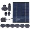 2W Solar Fountain with Panel Water Pump Solar Panel Kit for Outdoor Landscape Pond Decor
