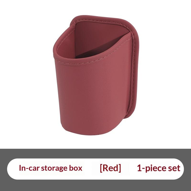 Leather Car Door Storage Box Waterproof Drink Holder Storage Bag Multifunctional Vehicle Door Pocket Organizer For Car Accessory