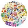 50 Pokemon Doodle Stickers Luggage Refrigerator Helmet Mobile Phone Kettle DIY Decorative Stickers