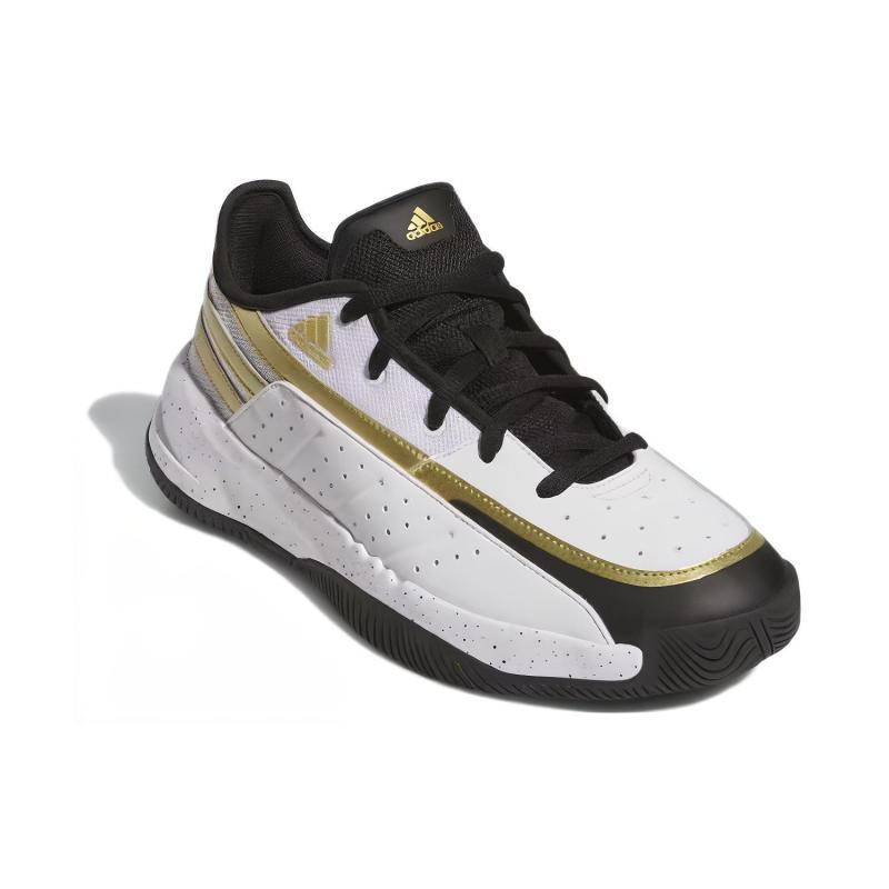 Adidas Front Court Cloud White Core Black Gold Metallic Sneakers ID8593