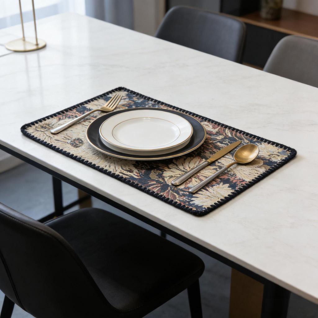 Cotton Linen Table Mats 12 x 18 Inch Washable Durable Easy Clean for Dining Table Kitchen Home Party Festival Decor Rectangular Farmhouse Placemats