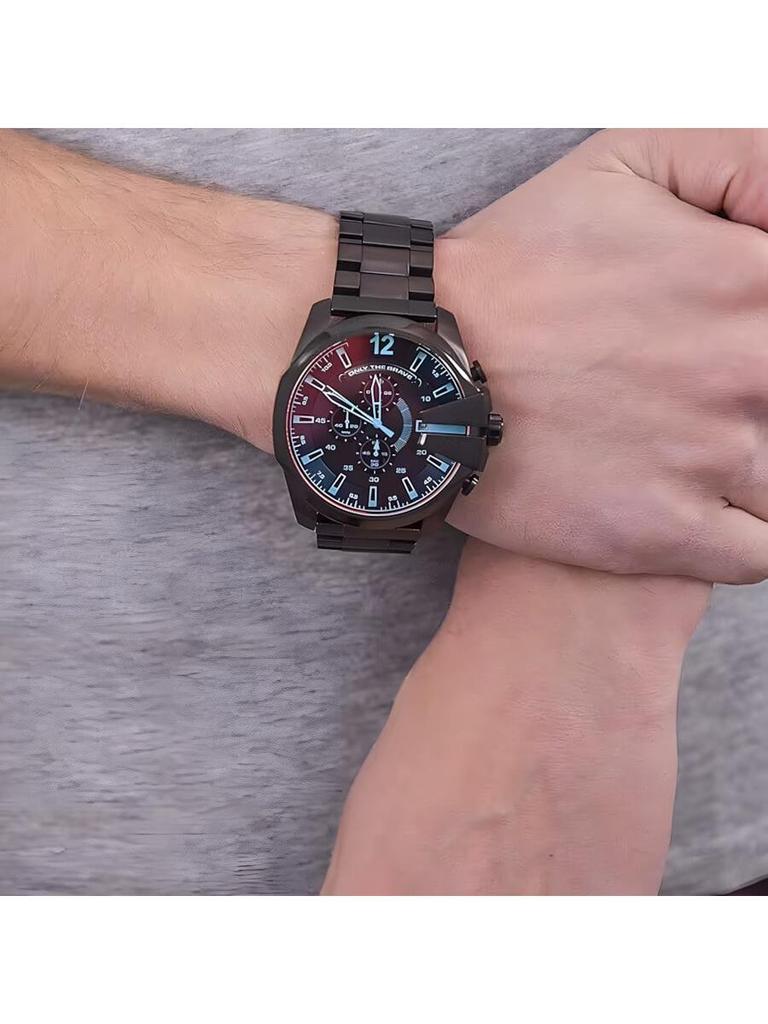 Diesel Men's Quartz Chronograph Watch, 51mm Dial, Stainless Steel Bracelet, Suitable for Formal Occasions DZ4318